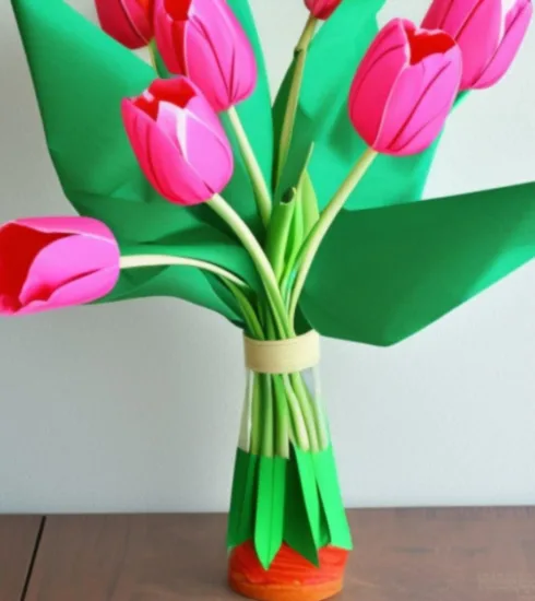 Jak zrobić bibułkowy tulipan